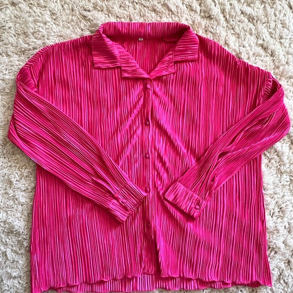 Hot Pink Plisse Set - Picture 4 of 7